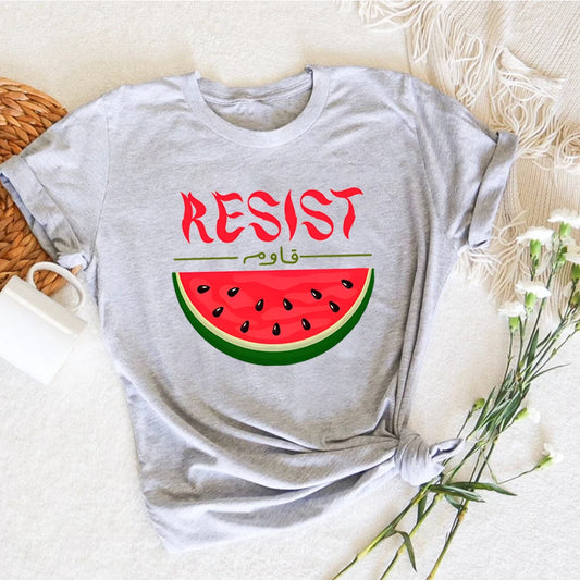 Women's T shirts Watermelon Palestine Resist This Is Not Human Rights