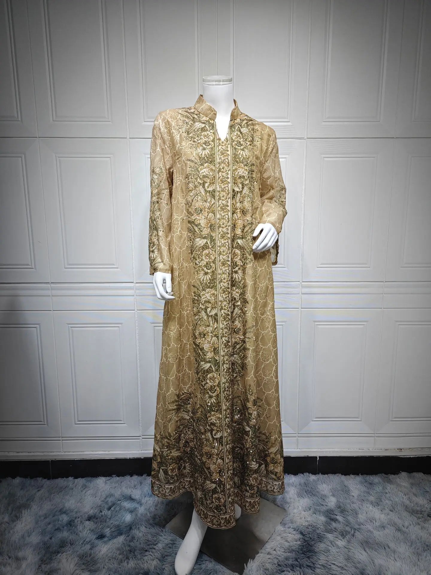 Eid Muslim Dresses Abaya for Women Party Long Robe Jalabiya Flower Print Kaftan Ramadan Morocco Dubai Abayas Islam Vestidos