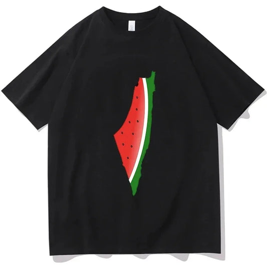 women's T-shirts Watermelon Palestine Printed Graphic Casual