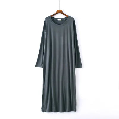 Winter Nightdress Women Cotton Long Sleeve Nightgown Comfortable Loose Sleepwear Spring Autumn Night Shirt