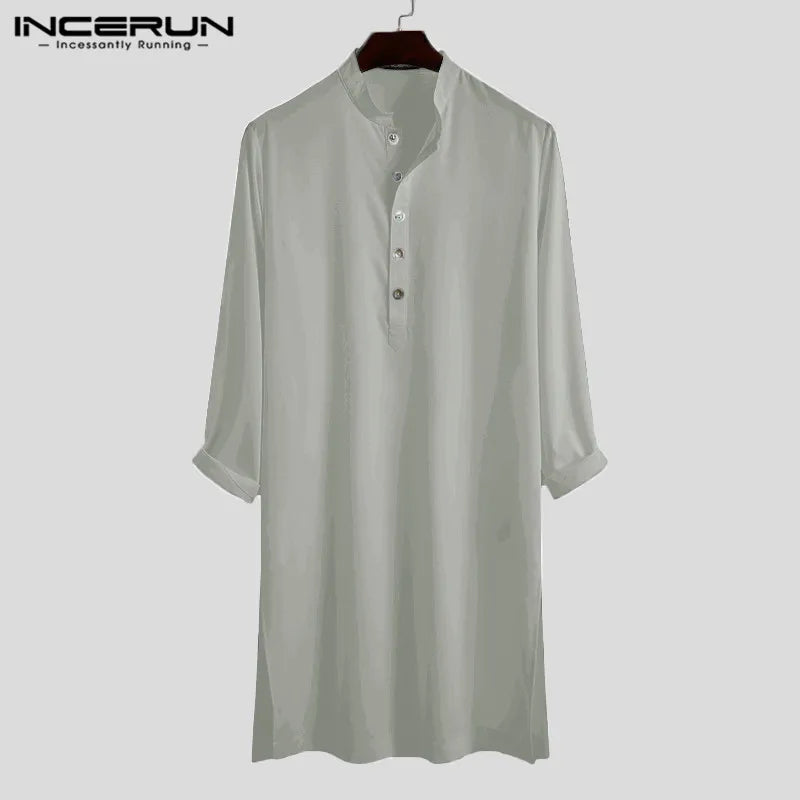 INCERUN Men  Shalwar Kameez 2 Piece Clothing