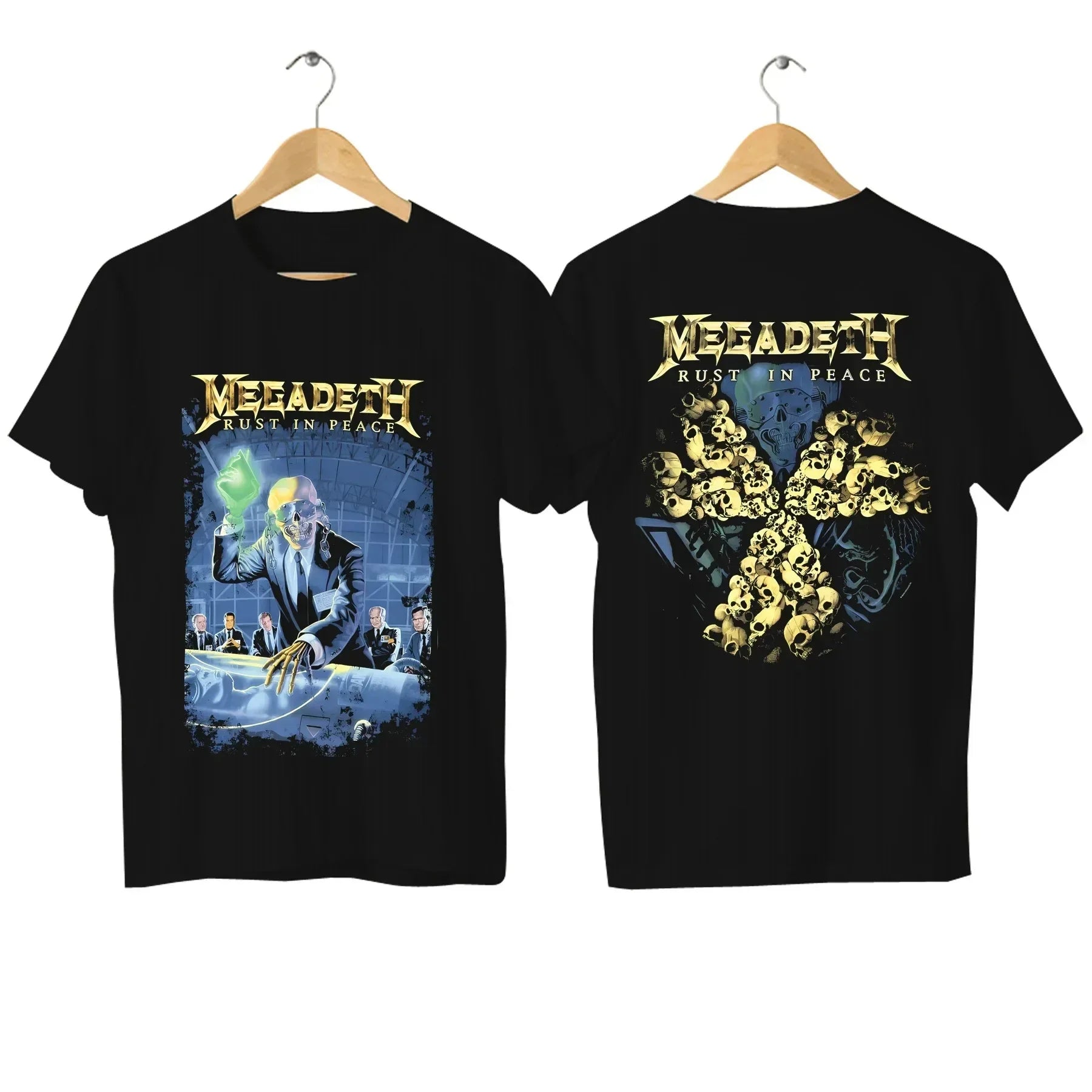Men T-shirts Megadeaths Rust in Peace Breathable