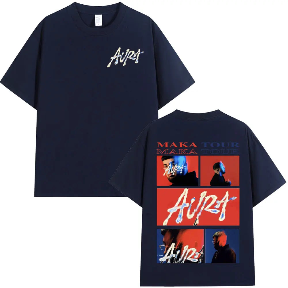 Men's/women's t shirts Rapper Maka Aura 2025 Tour Merch