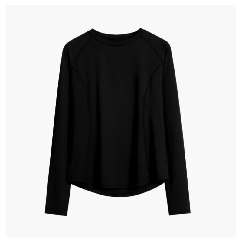 DRUR Long Sleeve Sports Tops Women Zipper Soild Yoga / Gym / Sportswear Fitness Jacket Female Workout Clothes For Cycling