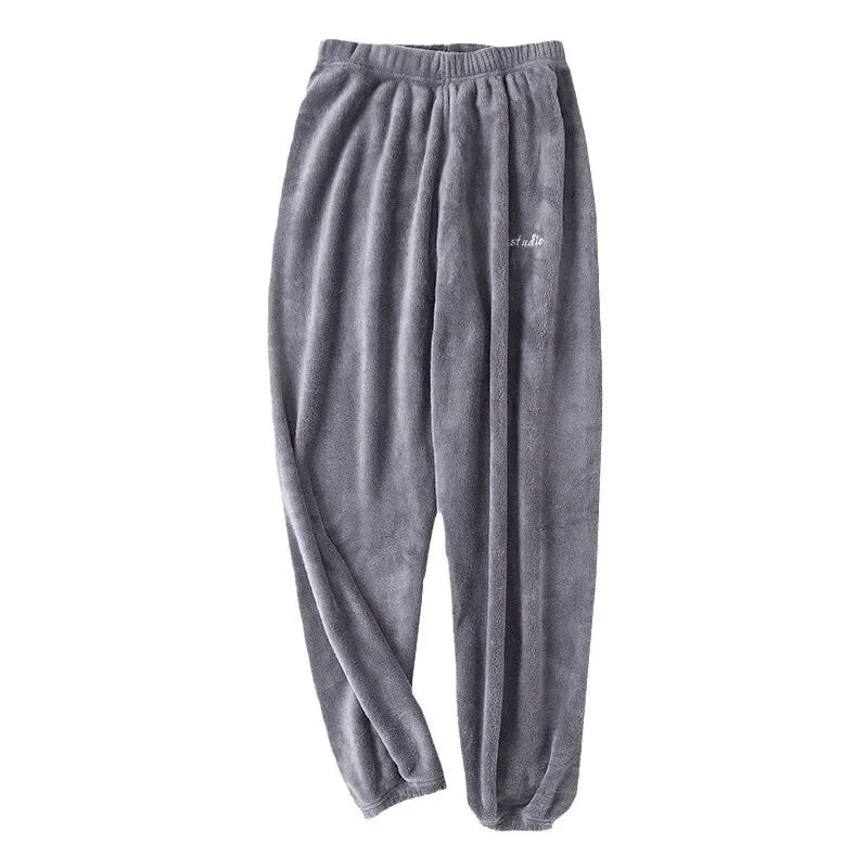 Thermal Pajama Pants for Women Soft Fleece Lined Lounge Wear Comfortable Elastic Waist