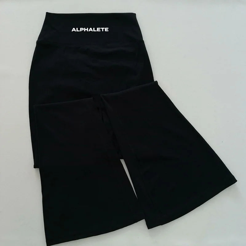 ALPHALETE Fashion Yoga Pants Spice Pilates Girls Summer New High Quality Hip Lift New Sports Fitness Elastic Long INS Hot Sales