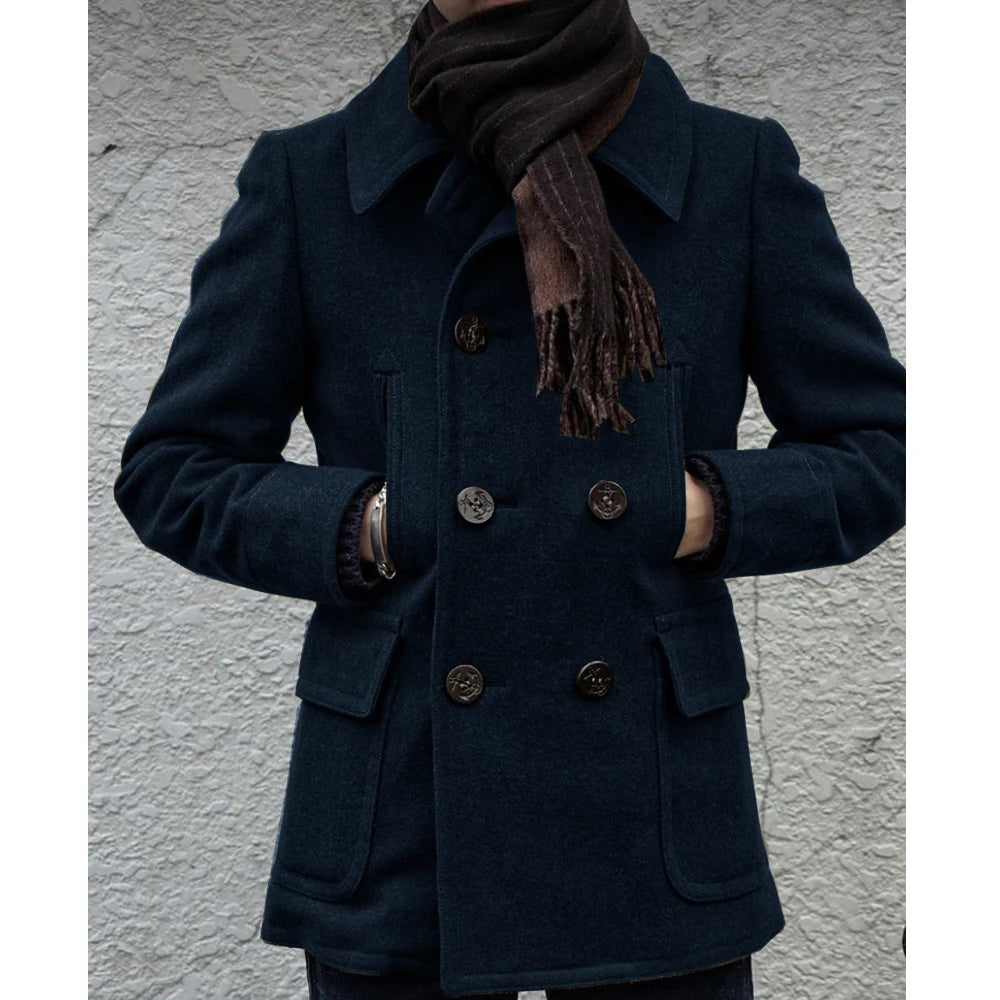 Korean Reviews Clothes New Autumn and Winter  Mens' Woolen Autumn Jackets Casual Simple Men's Jackets Outerwear and Coats