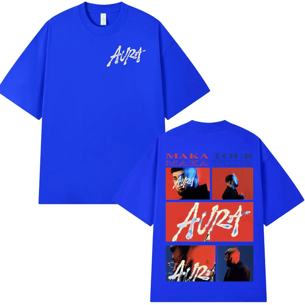 Men's/women's t shirts Rapper Maka Aura 2025 Tour Merch