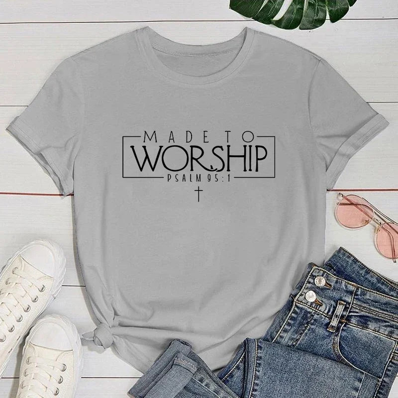 Premium Women's T-shirt Made To Worship