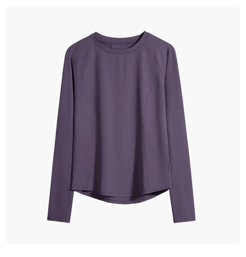 DRUR Long Sleeve Sports Tops Women Zipper Soild Yoga / Gym / Sportswear Fitness Jacket Female Workout Clothes For Cycling