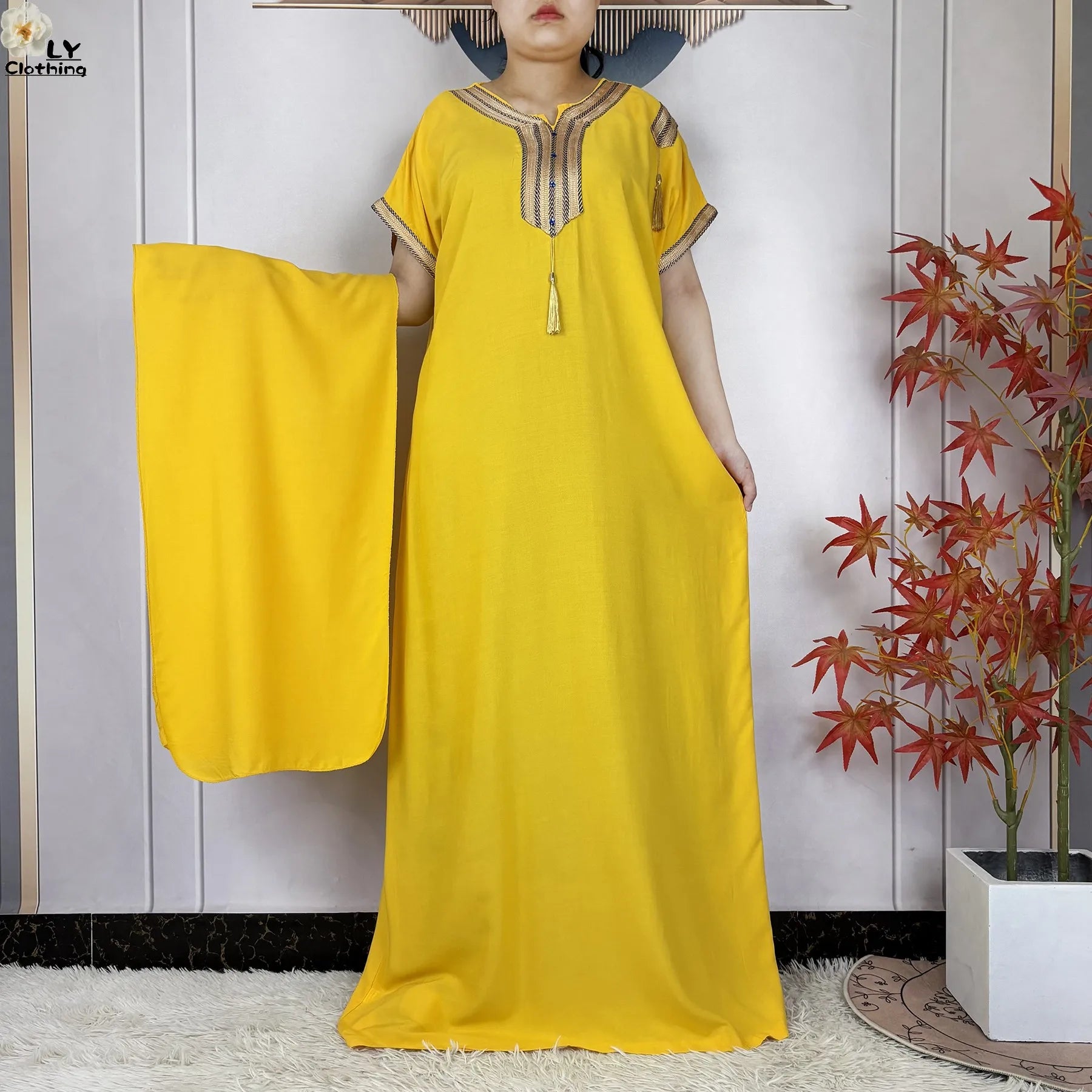 New Summer  Abaya Dresses for Women Traditional Clothing Attire  Loose Robe