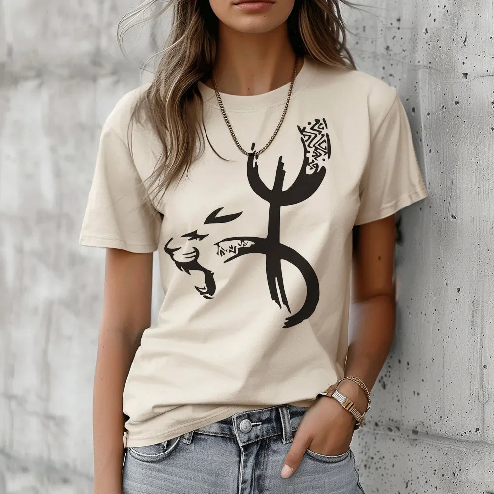 Women anime graphic T shirt female  clothing