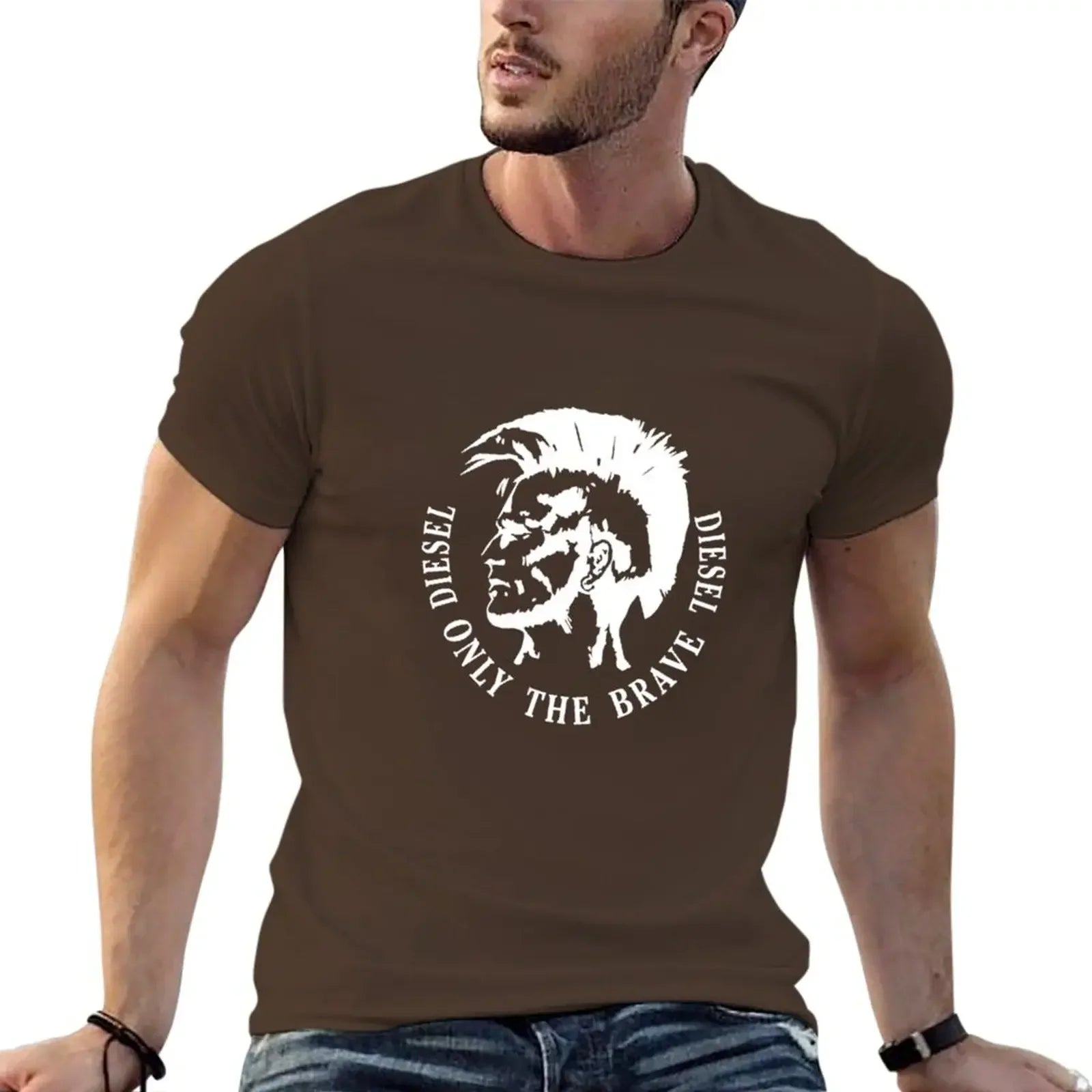 T-Shirt for men graphic New Outfits only the brave Estilo graphic printed