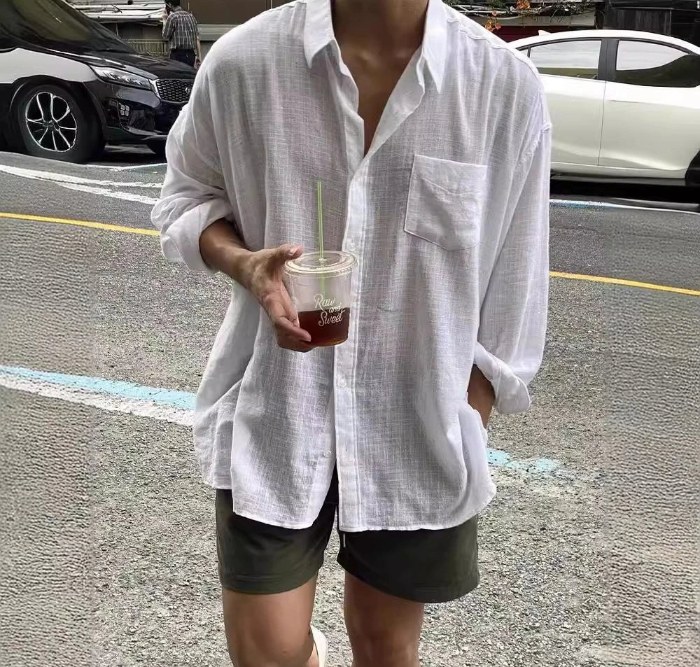 Men's Loose and Breathable Shirt UPF50+sun Protection