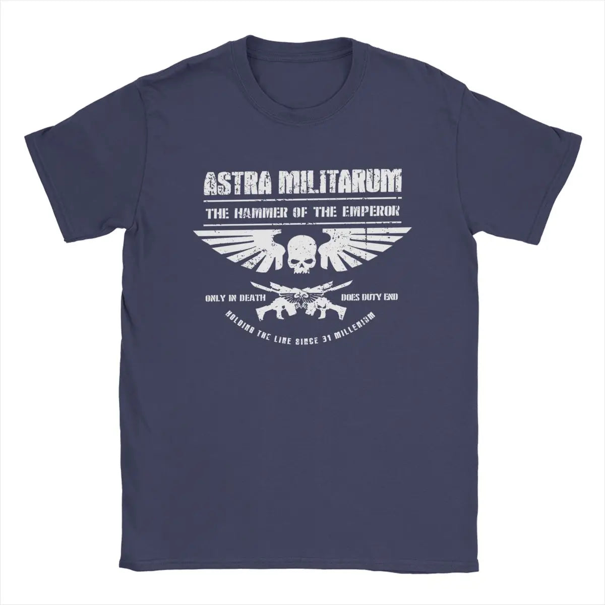 Hammer Of The Emperor T Shirts Men Cotton T- Printed