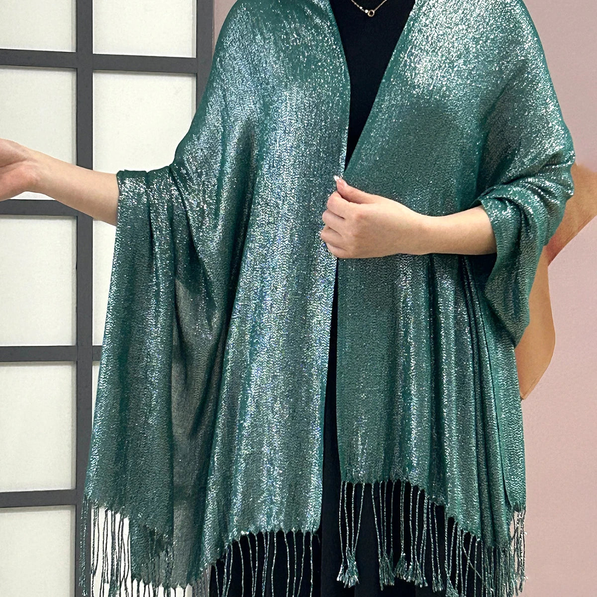 Women's shawl Winter /summer female flow Sue silver silk dance dinner party scarf