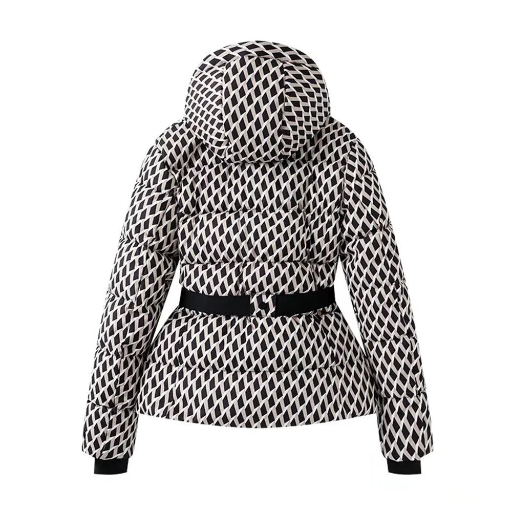 women's warm cotton jacket winter new hooded slim fit jacket jacket