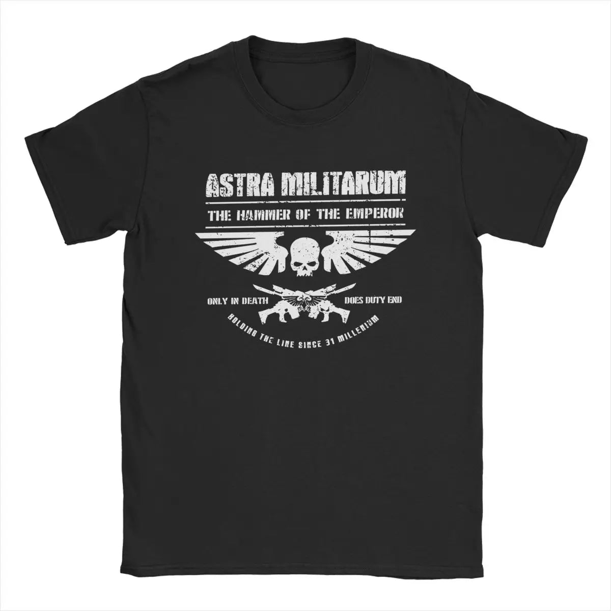 Hammer Of The Emperor T Shirts Men Cotton T- Printed