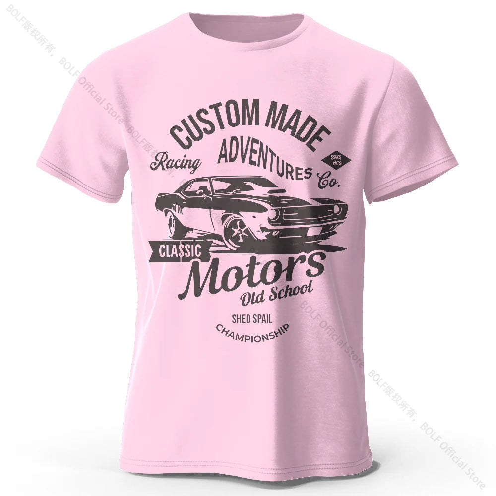 Men's Motors Printed T-Shirt 100% Cotton  Vintage