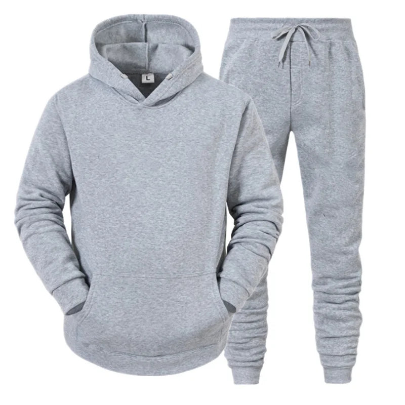 Men Sportswear Sweater Suit Hoodies + Pants Sports Clothing Spring Autumn Sets Jogging Trousers Running  Tracksuits