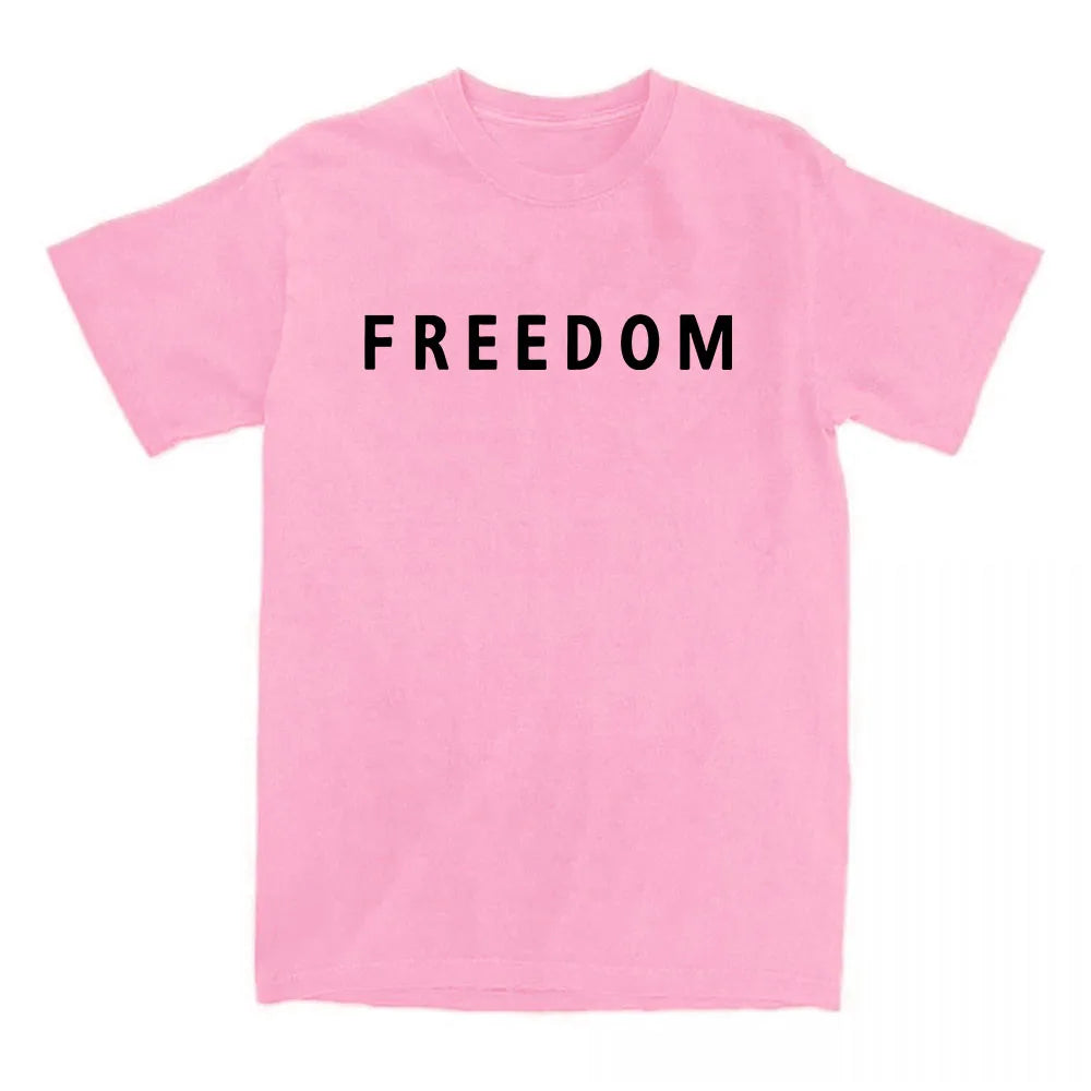 Freedom Charlie Kirk T-shirt Cotton Loose Casual Female/Male Tshirts