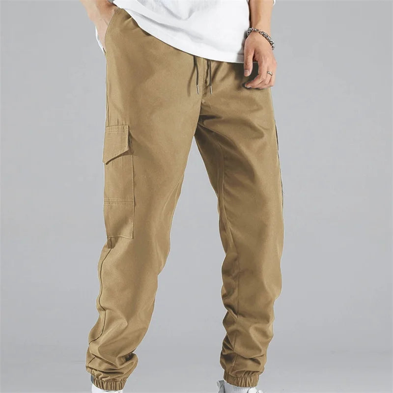 2025 spring autumn Multiple Pockets cargo pants Men's Outdoor training Pants Quick drying sweatpants men Woven running Trousers