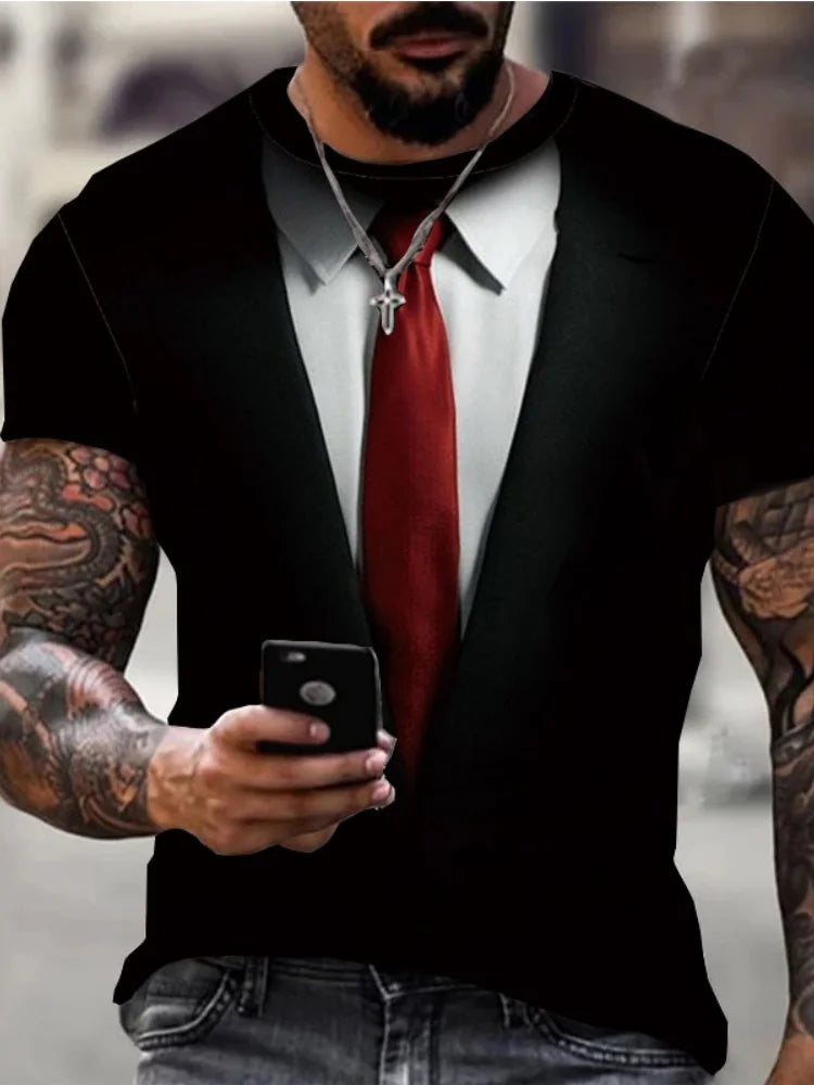 T-Shirts Man Fashion Cool Formal 3D Printed