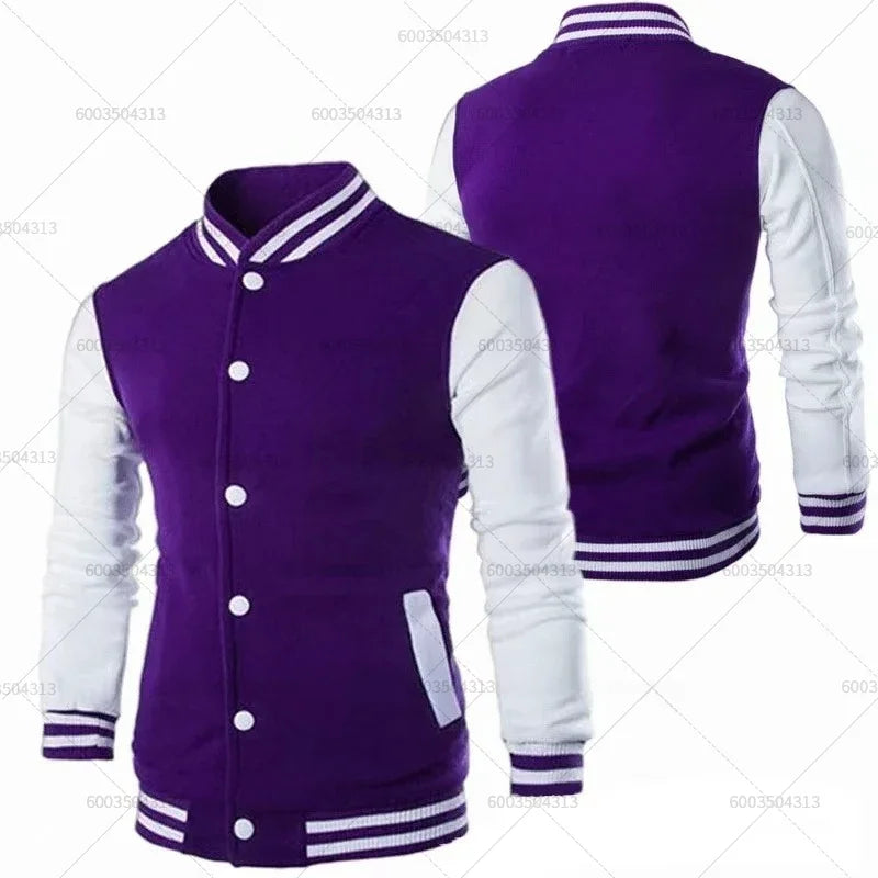 Fleece Baseball Jacket Women's Men Autumn Winter Coats O-Neck Streetwear Hoodies Pullover Sweatshirt Tracksuit Clothing Unisex