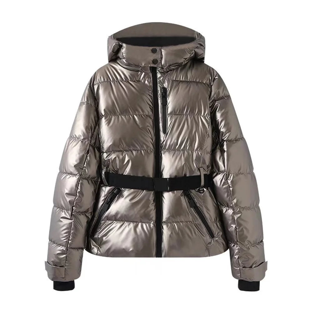 women's warm cotton jacket winter new hooded slim fit jacket jacket