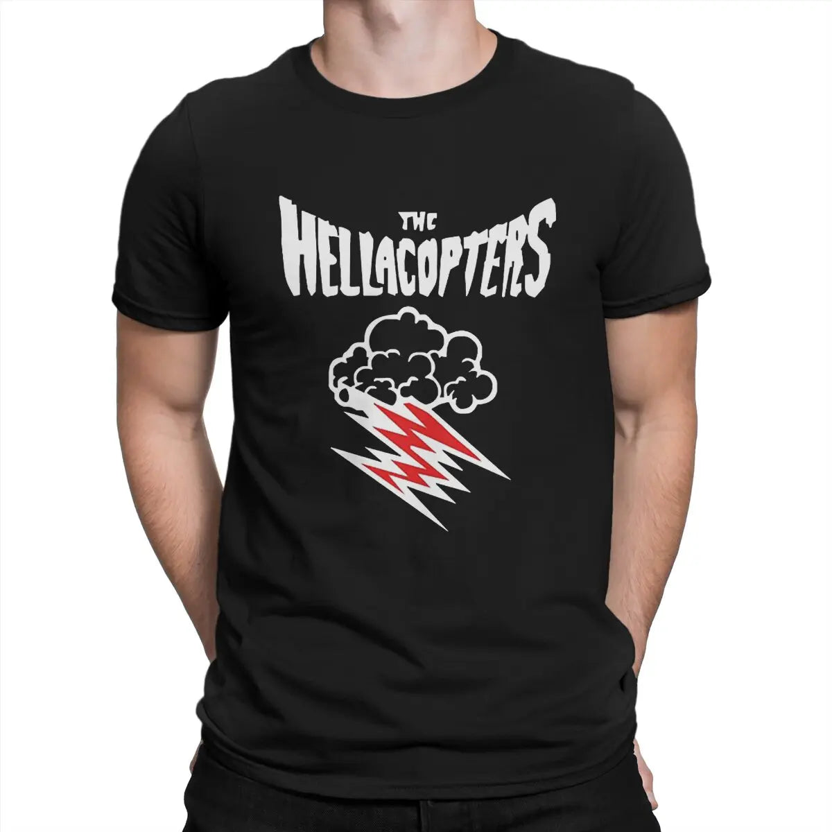Rock Band T Shirts for Men Casual  Hella copters