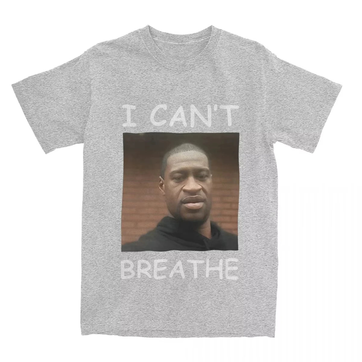 Man and Women T-Shirt I Cant Breathe George Floyd White Geek Letter T Shirts Trending  American Summer Tees