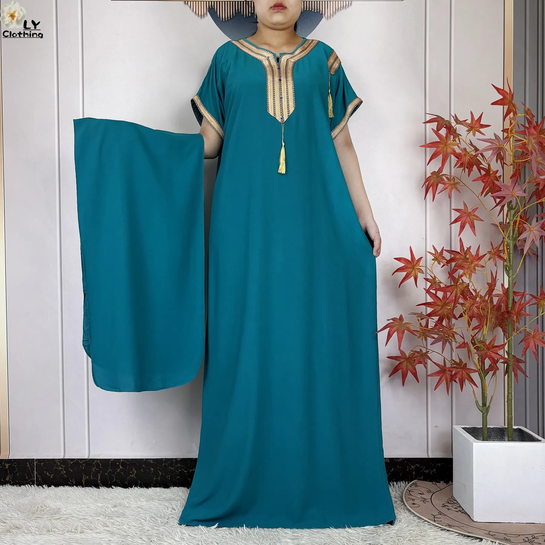 New Summer  Abaya Dresses for Women Traditional Clothing Attire  Loose Robe