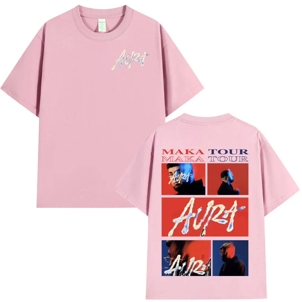 Men's/women's t shirts Rapper Maka Aura 2025 Tour Merch