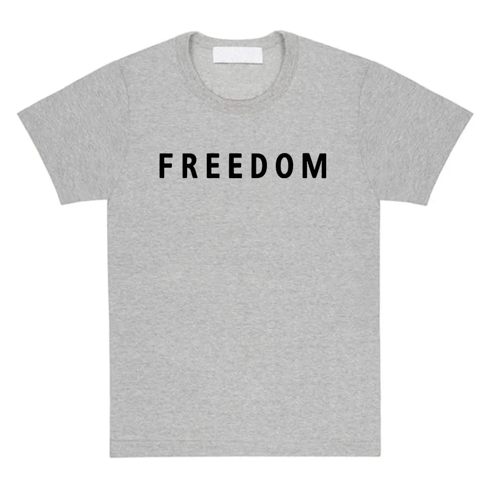 Freedom Charlie Kirk T-shirt Cotton Loose Casual Female/Male Tshirts