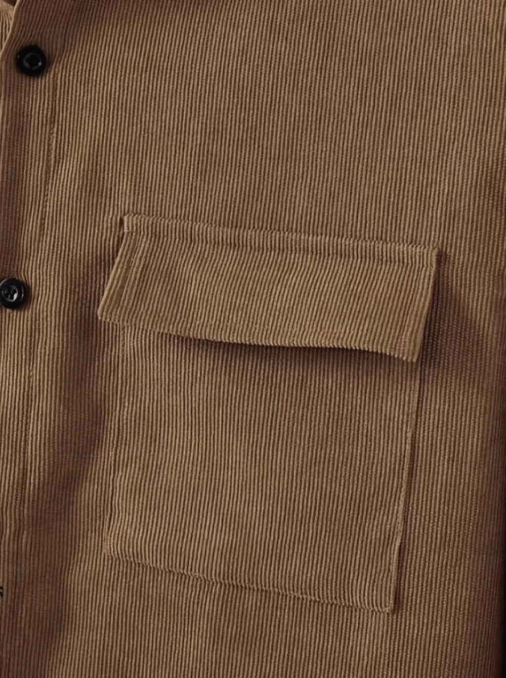 Men's suit Solid color corduroy suit Long sleeve shirt and pants casual suit