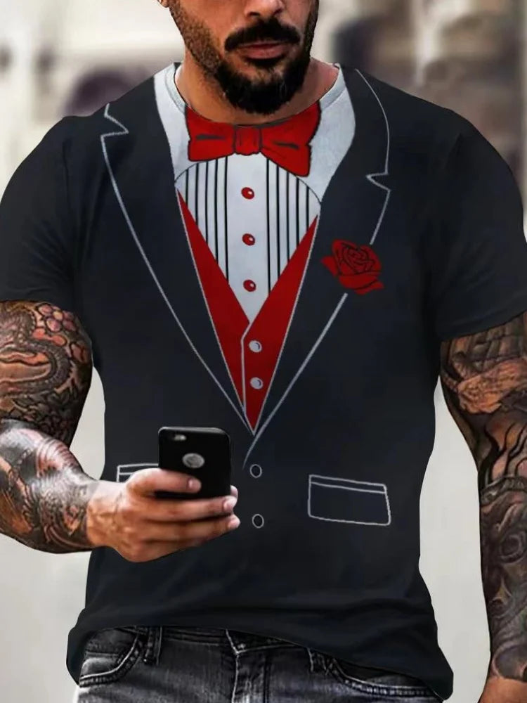 T-Shirts Man Fashion Cool Formal 3D Printed