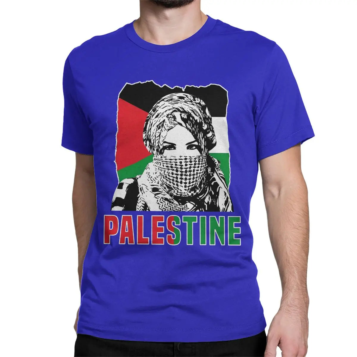 Men Women Shemagh Palestine T Shirts Arabic Hatta Kufiya Keffiyeh Cotton Tops  Short Sleeve O Neck Tees Party T-Shirts