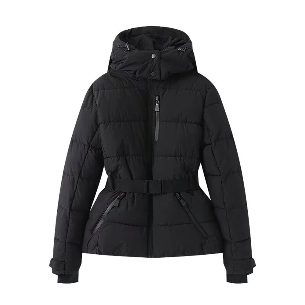 women's warm cotton jacket winter new hooded slim fit jacket jacket