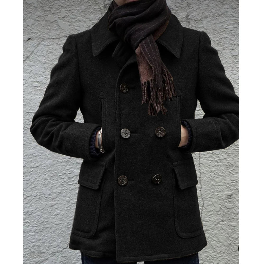 Korean Reviews Clothes New Autumn and Winter  Mens' Woolen Autumn Jackets Casual Simple Men's Jackets Outerwear and Coats