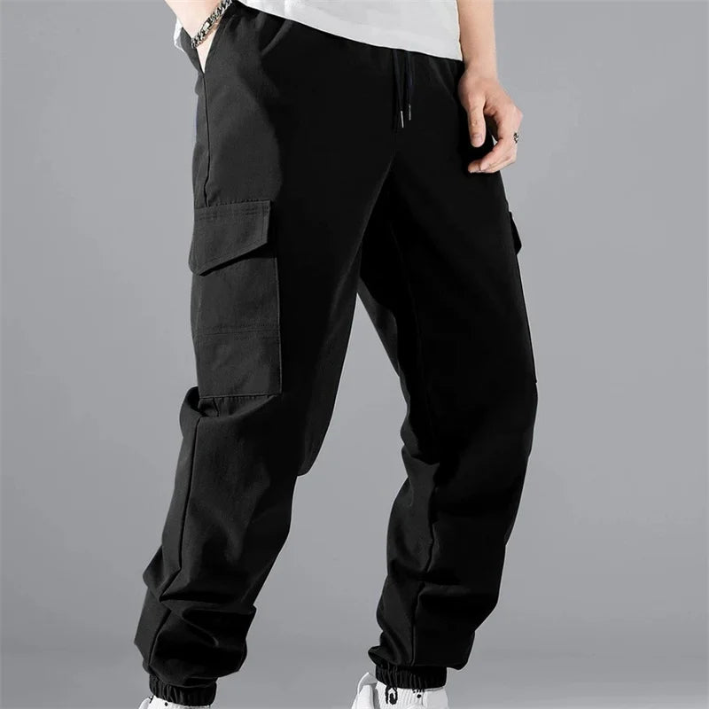 2025 spring autumn Multiple Pockets cargo pants Men's Outdoor training Pants Quick drying sweatpants men Woven running Trousers