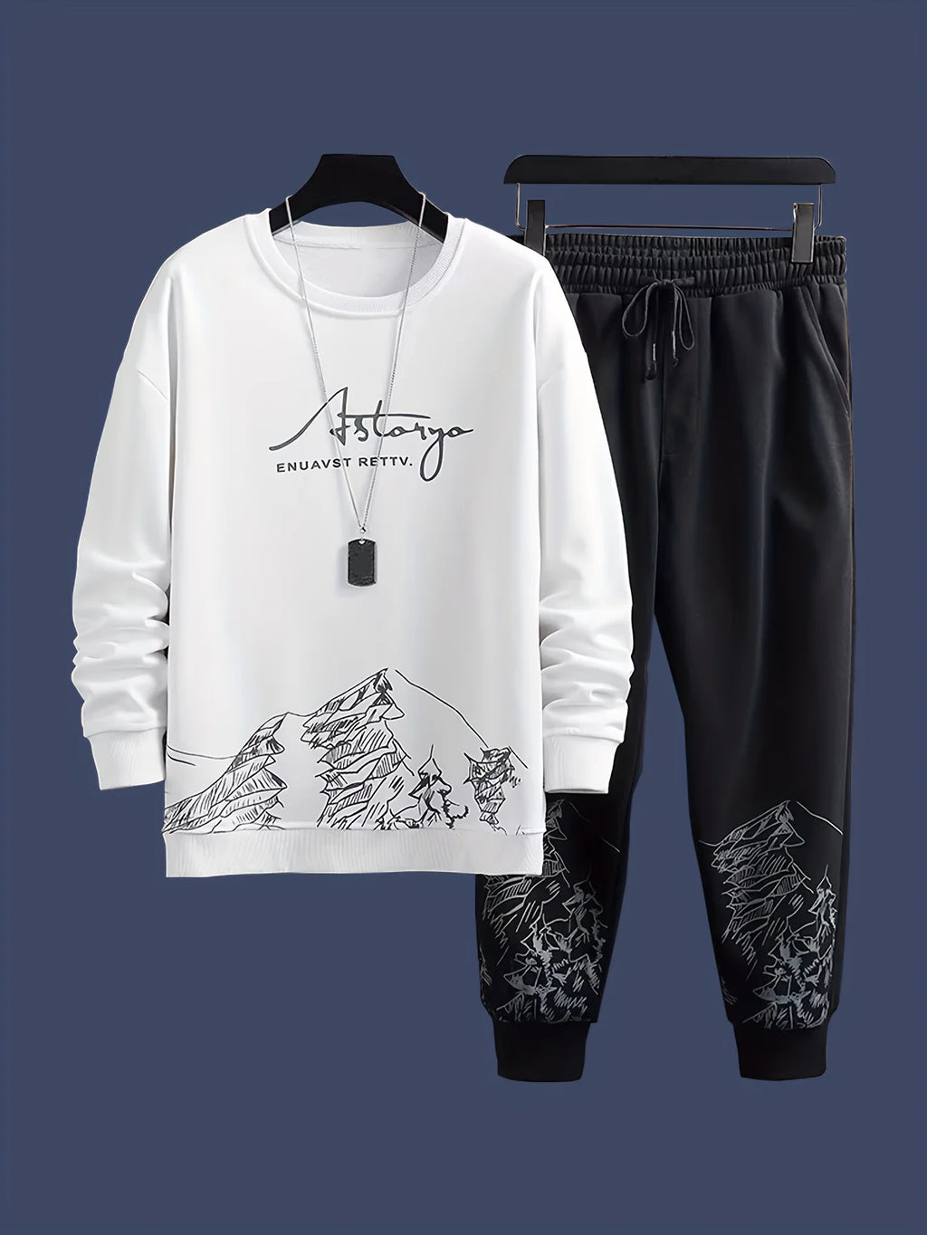 Sports suit for men,spring and autumn hoodie, autumn casual men's wear, paired with one set