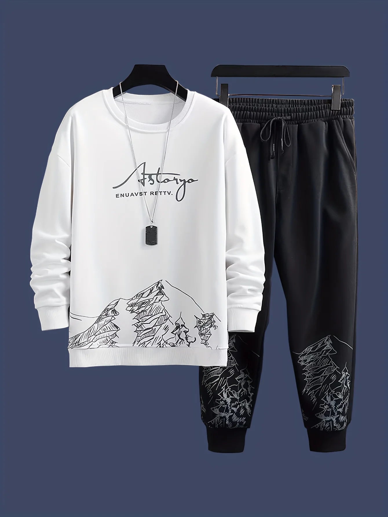 Sports suit for men,spring and autumn hoodie, autumn casual men's wear, paired with one set
