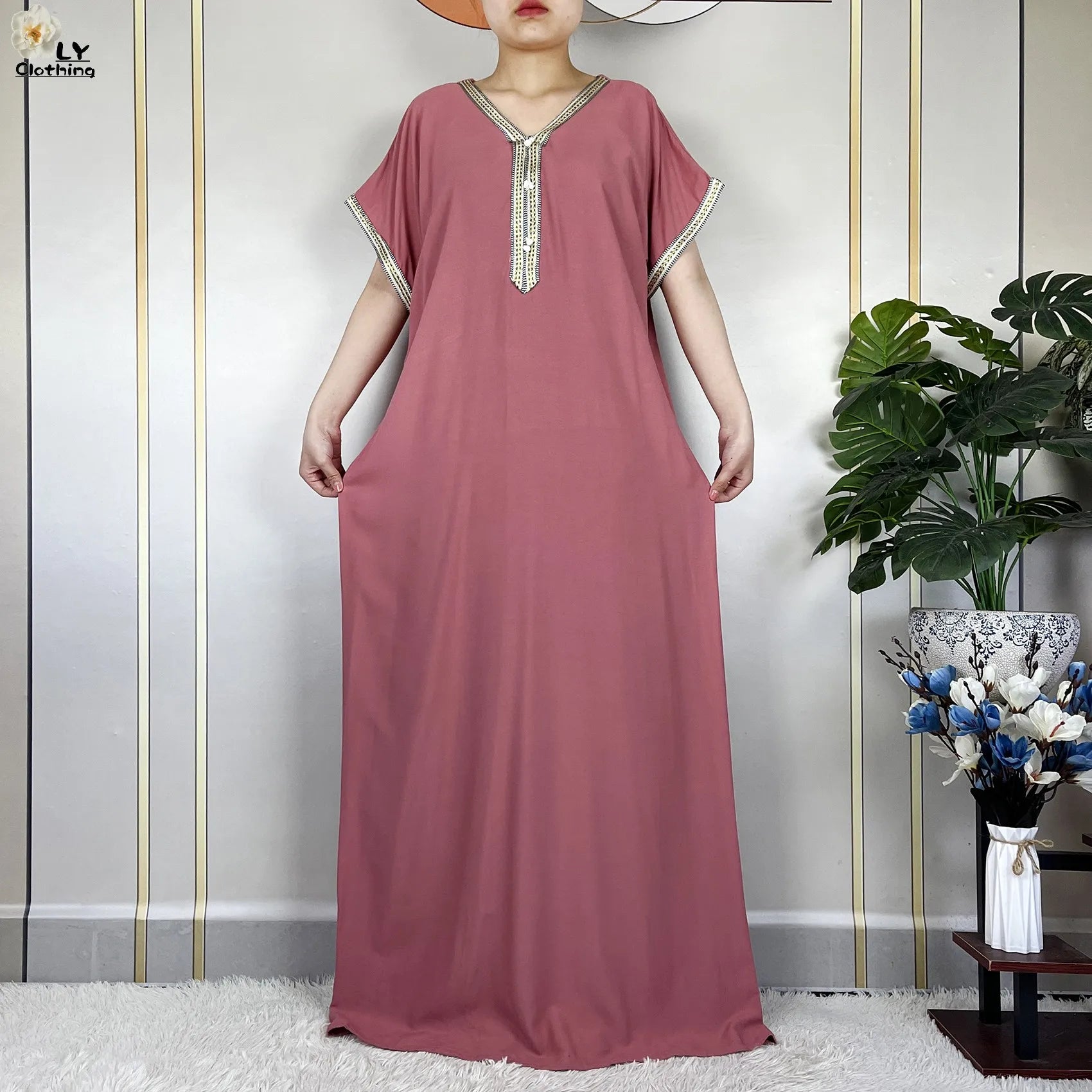 New Summer  Abaya Dresses for Women Traditional Clothing Attire  Loose Robe