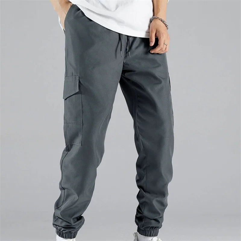 2025 spring autumn Multiple Pockets cargo pants Men's Outdoor training Pants Quick drying sweatpants men Woven running Trousers