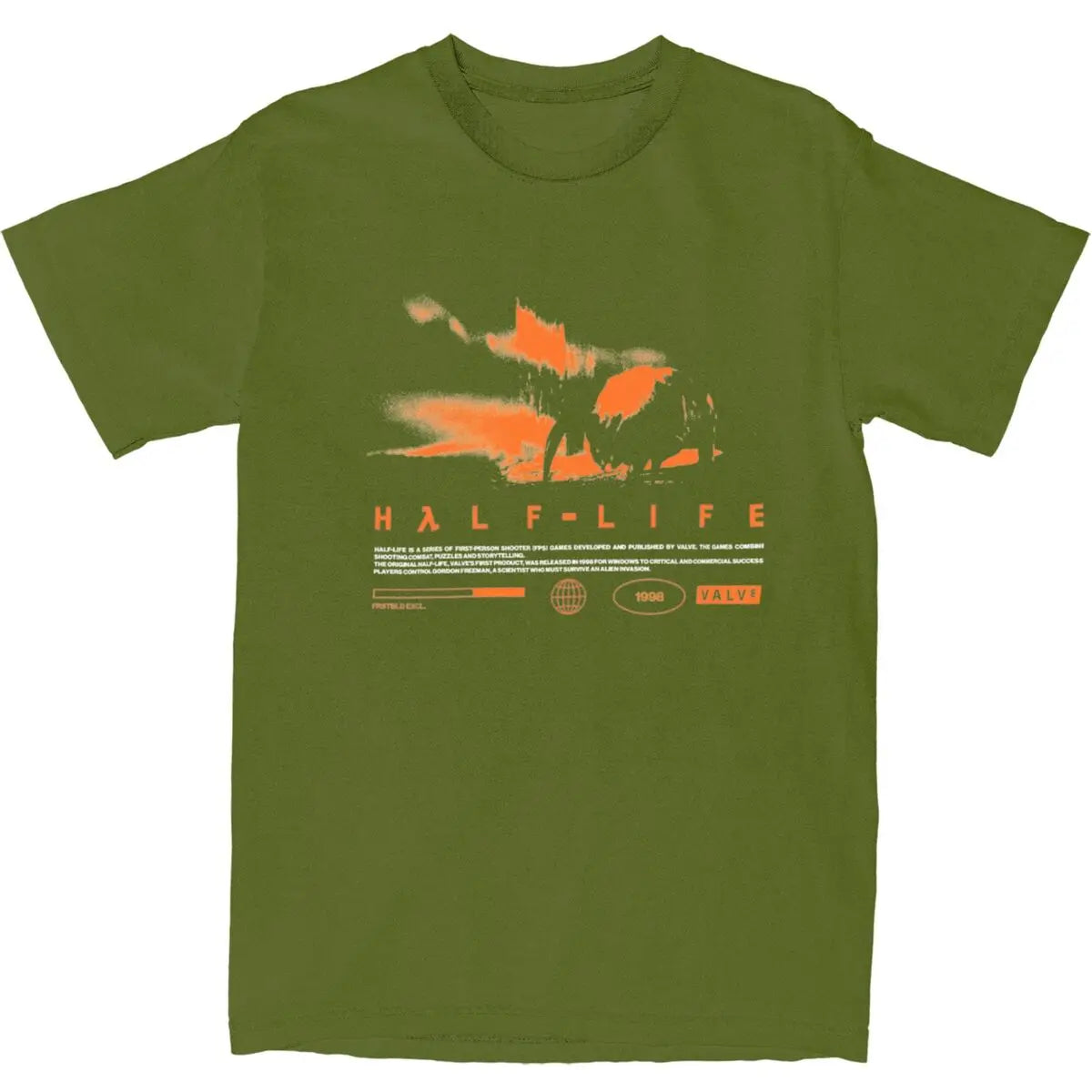 Men T Shirt Videogames HALFS LIFES V3