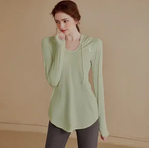 Women's Sports Wear for Fitness Running Jogging Seamless Long Sleeve Gym Woman Sport Shirt Yoga Top Female Workout Tops T-shirt