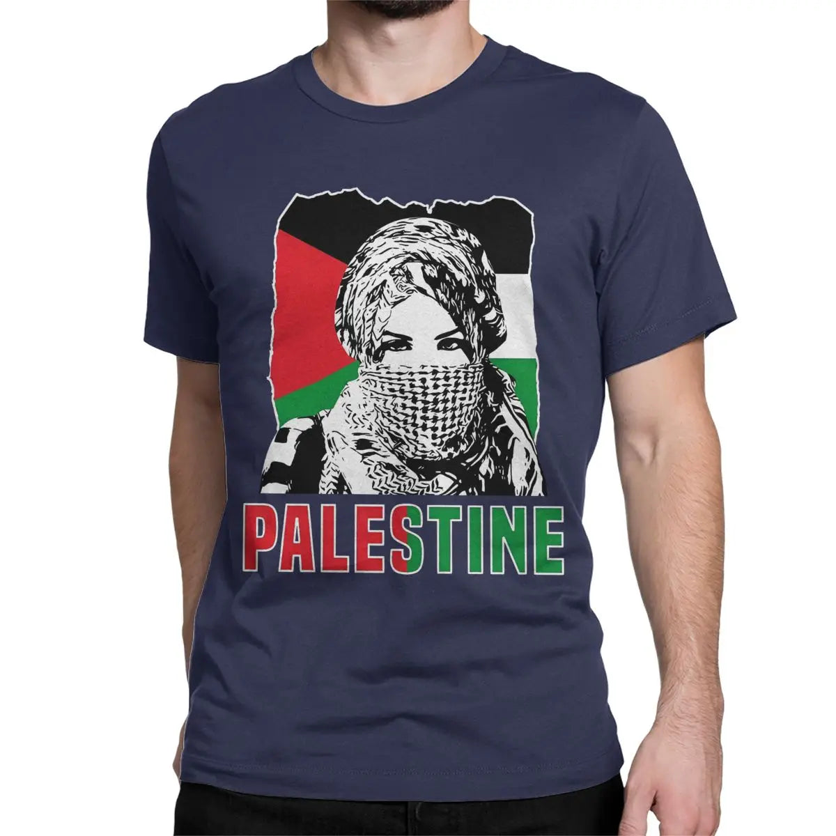 Men Women Shemagh Palestine T Shirts Arabic Hatta Kufiya Keffiyeh Cotton Tops  Short Sleeve O Neck Tees Party T-Shirts