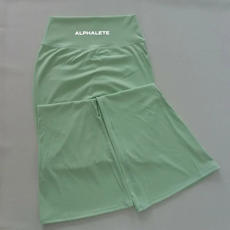 ALPHALETE Fashion Yoga Pants Spice Pilates Girls Summer New High Quality Hip Lift New Sports Fitness Elastic Long INS Hot Sales