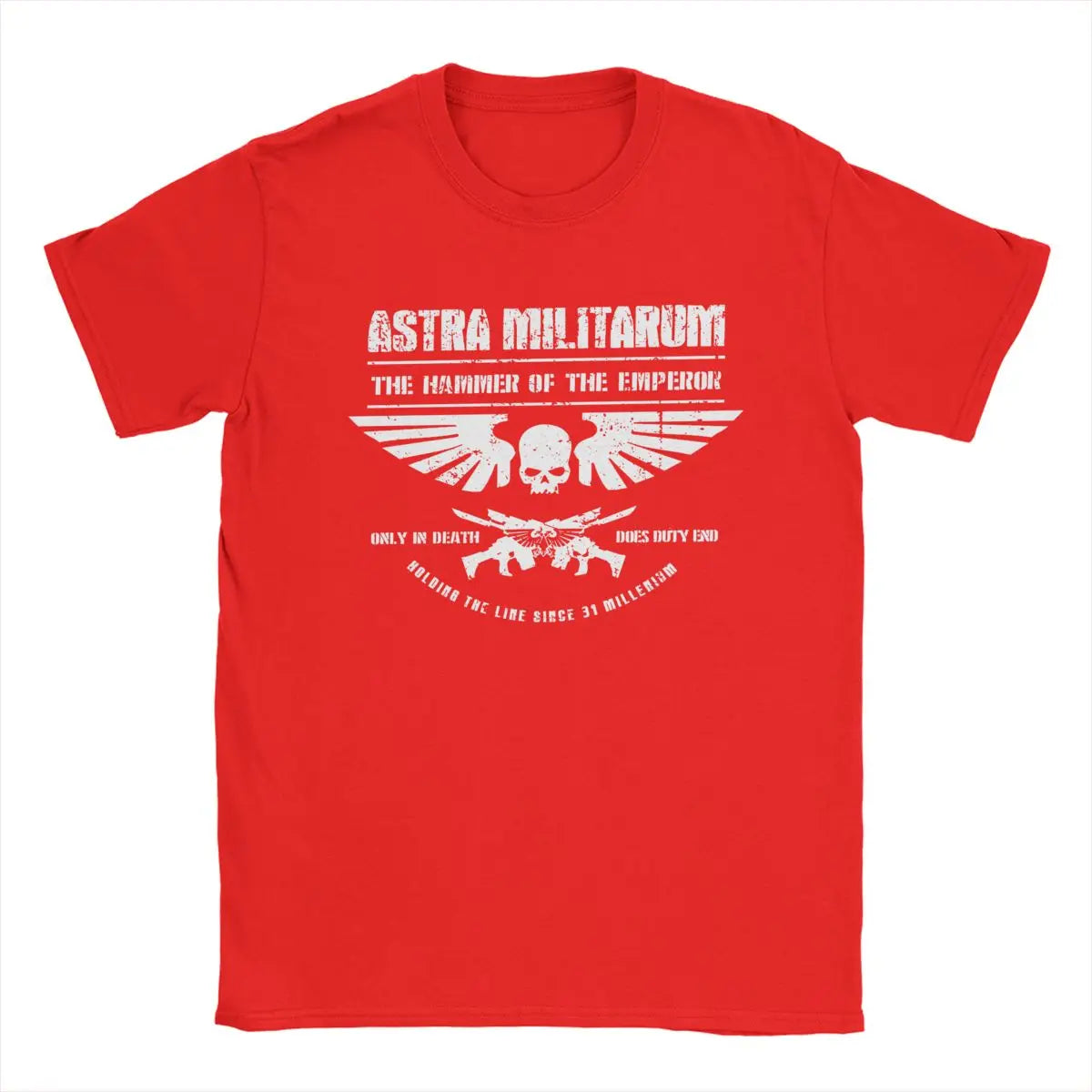 Hammer Of The Emperor T Shirts Men Cotton T- Printed
