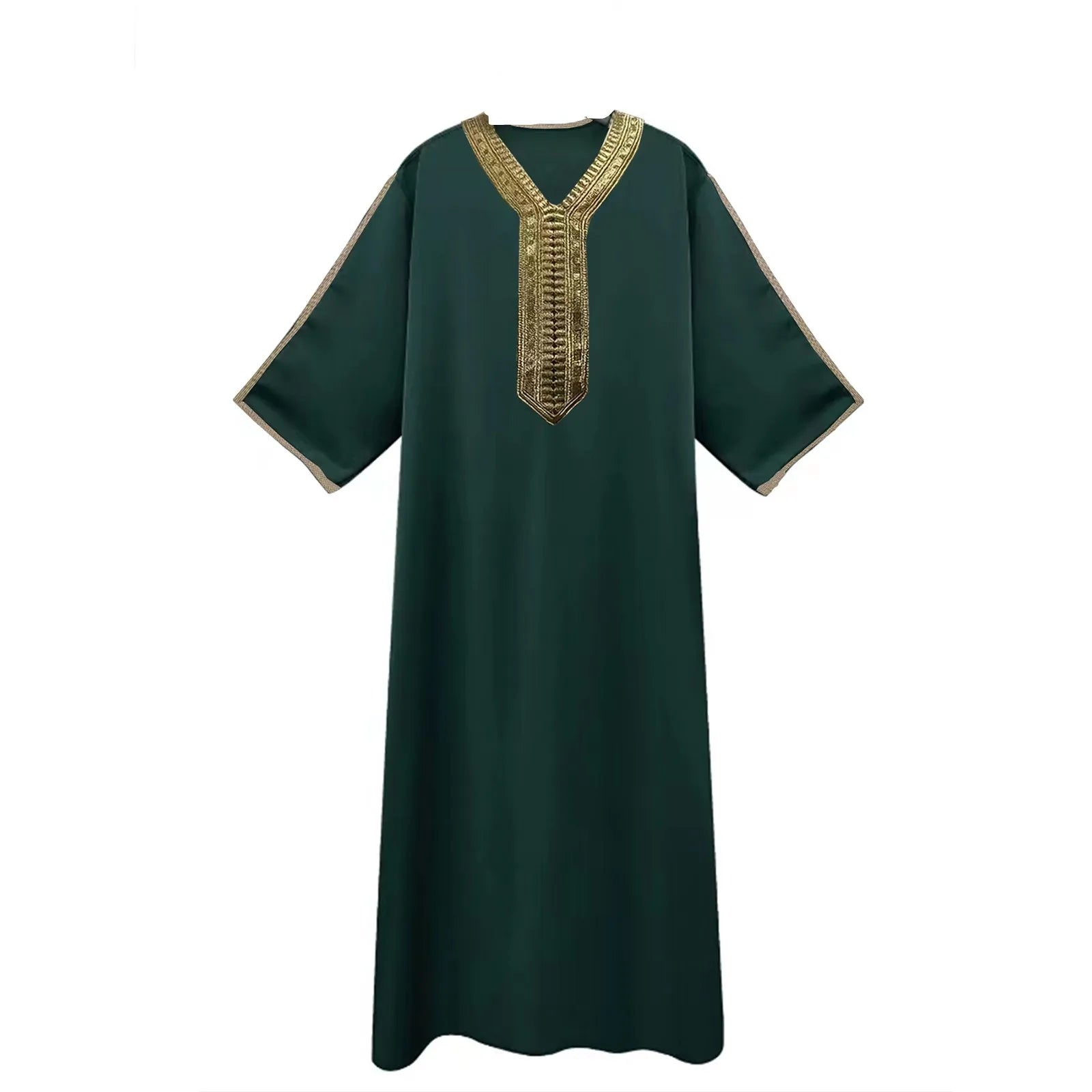 Men's Long Sleeve Embroidered Long Shirt premium Loose Clothing Arabian